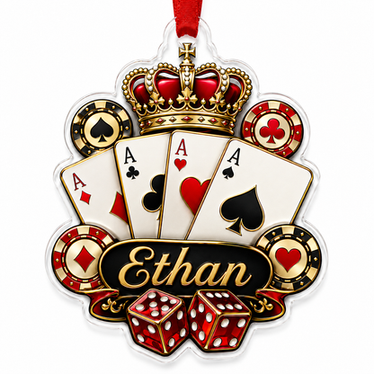 Pocker Custome Name Acrylic King Pocker