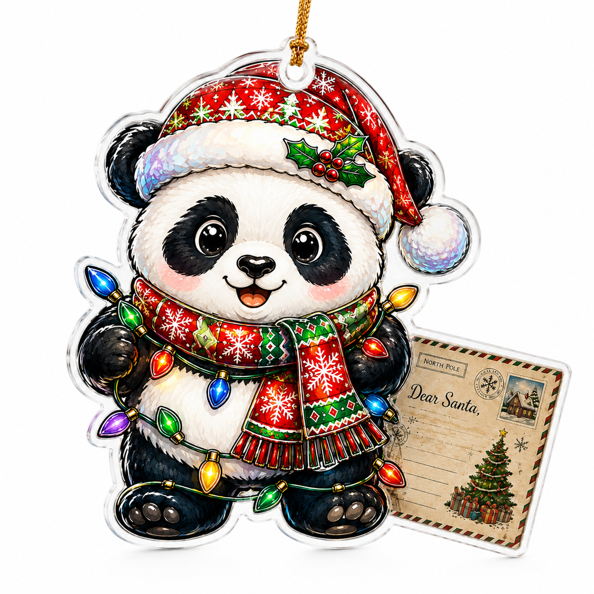 Animal With Christmas Led Panda