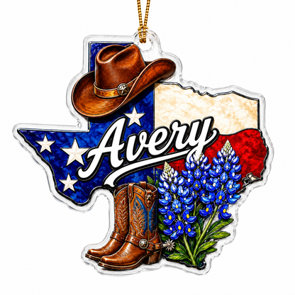 Personalized Boost Texas Bluebonnet Acrylic