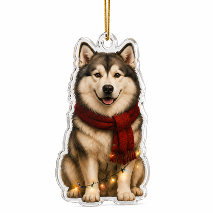 Dog Christmas Ledlight Alaskan Malamute