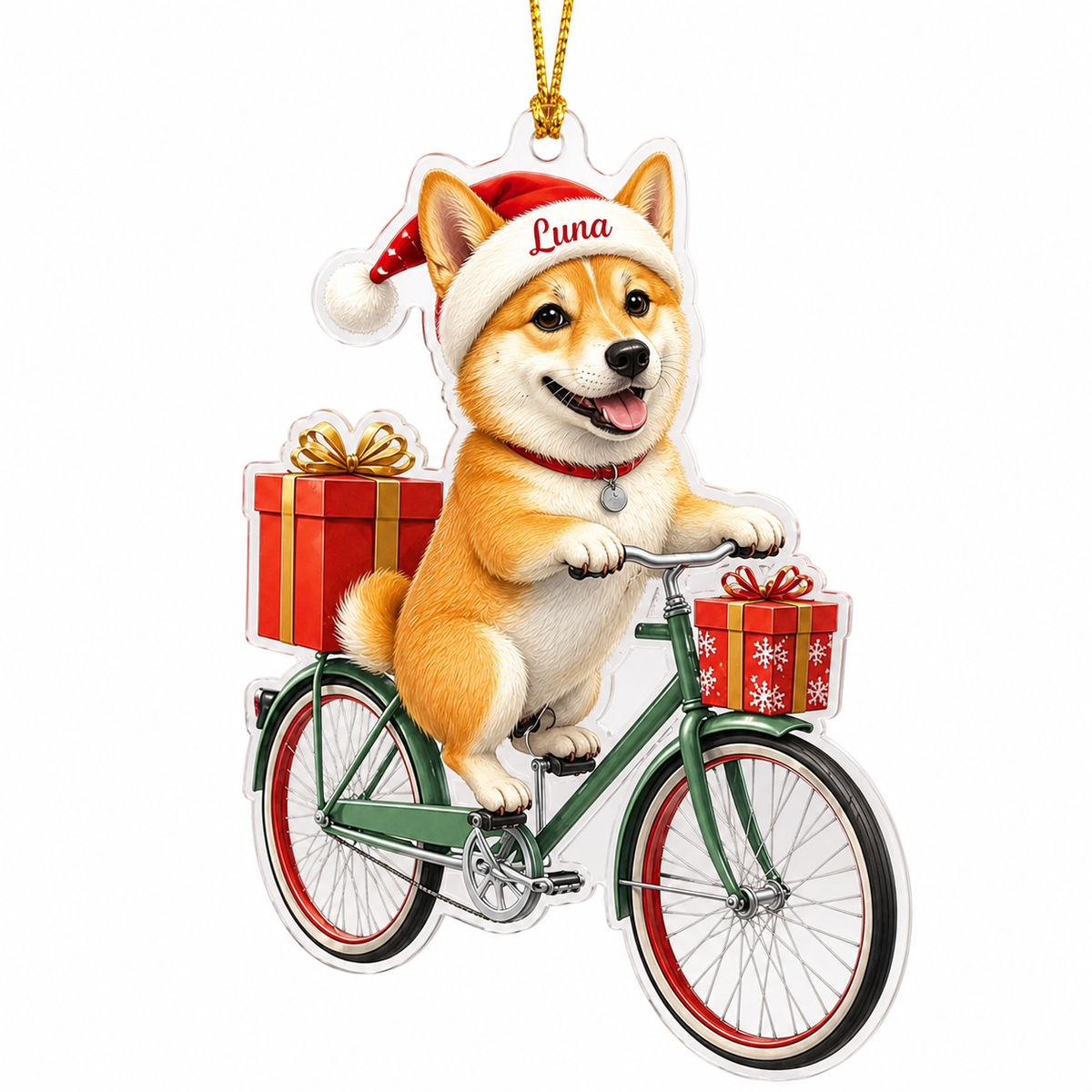 Custom Photo Dog Christmas Style 10