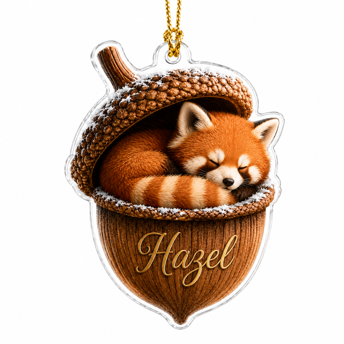 Animal Tree Decor Acrylic Red Panda