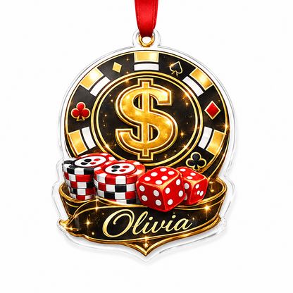 Pocker Custome Name Acrylic Dollar Pocker