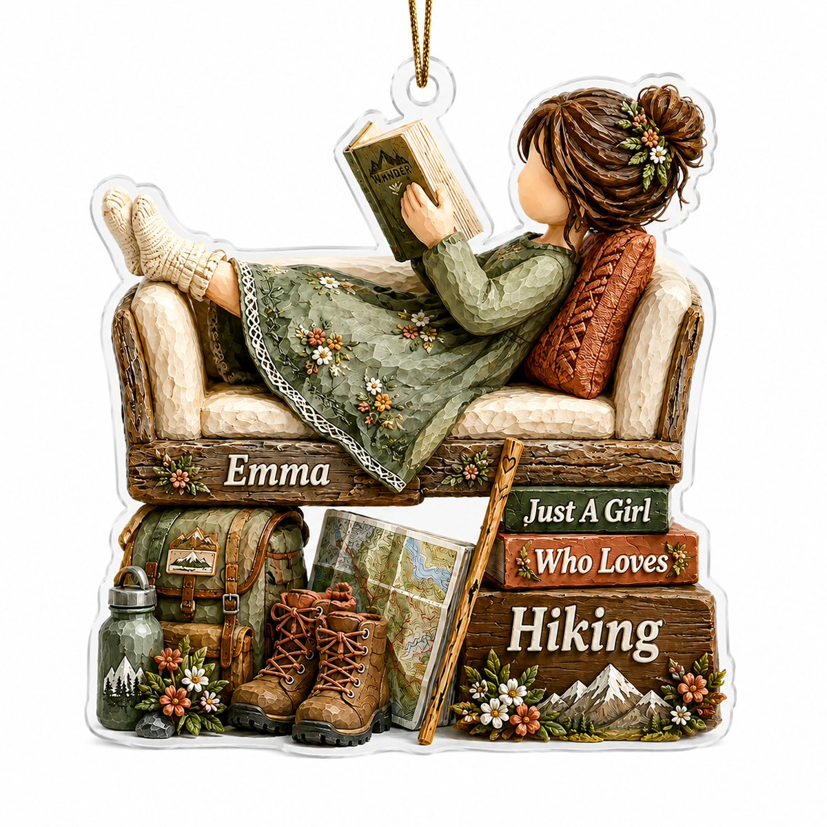 Personalized Just A Girl Hobby Hiking