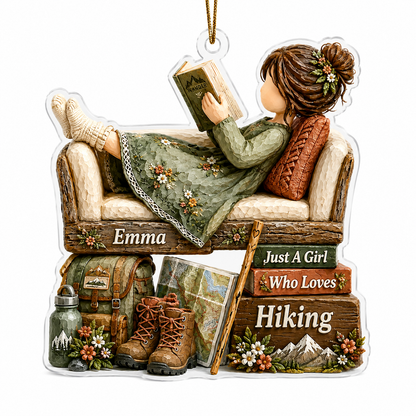 Personalized Just A Girl Hobby Hiking