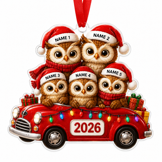 Custom Family Animal Car Owl