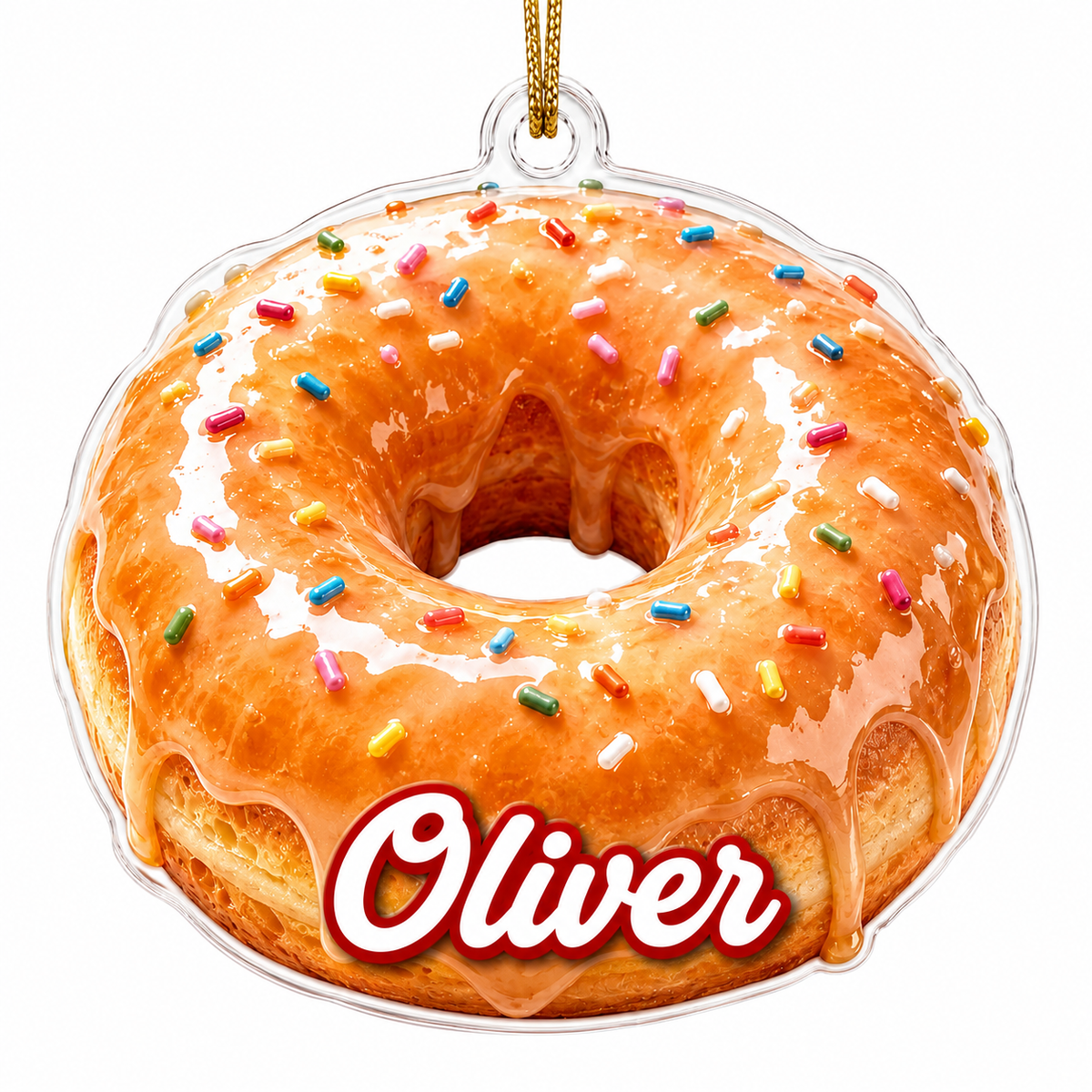 Breakfast Custom Name Glazed Donut Acrylic