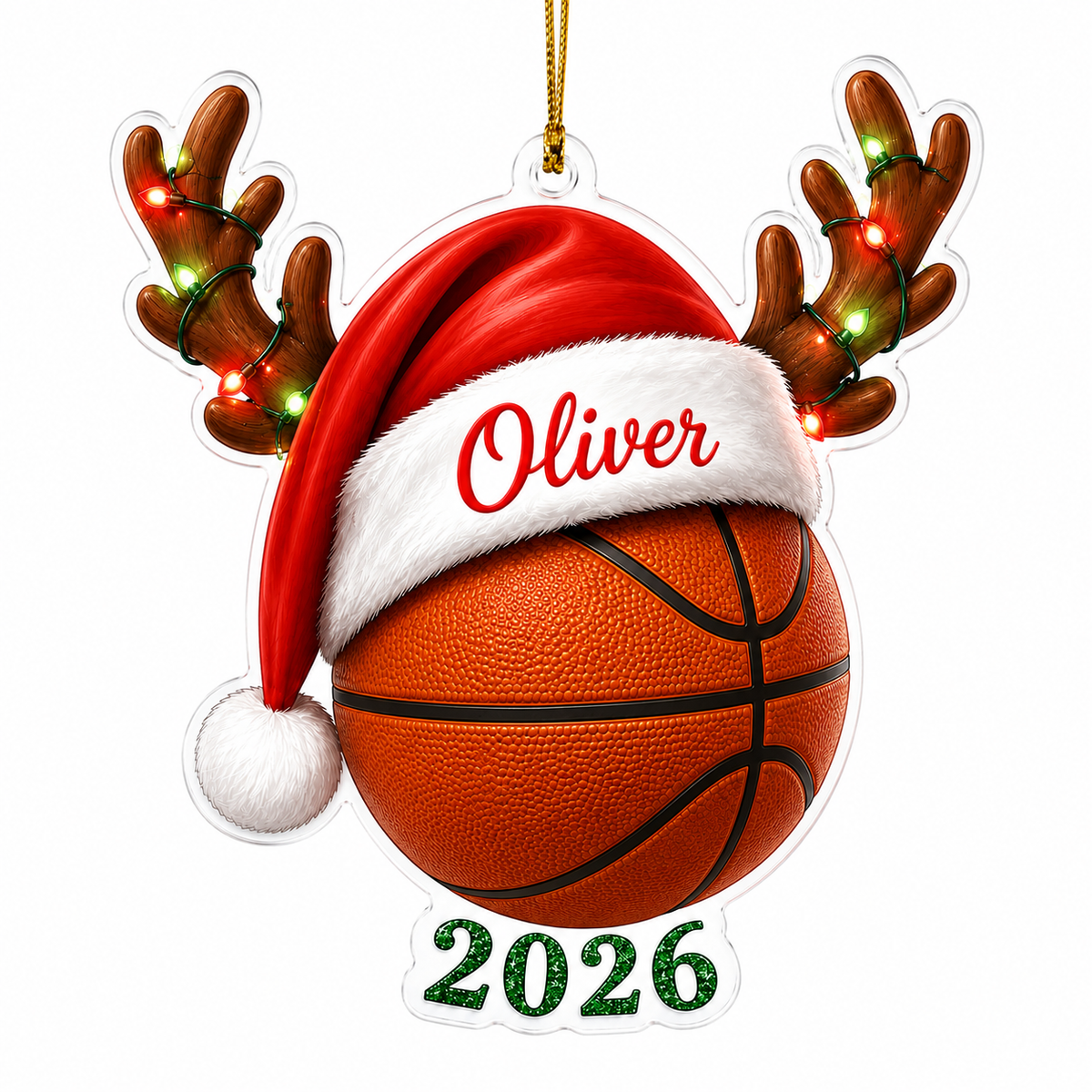 Christmas Sports 2026 Basketball Acrylic