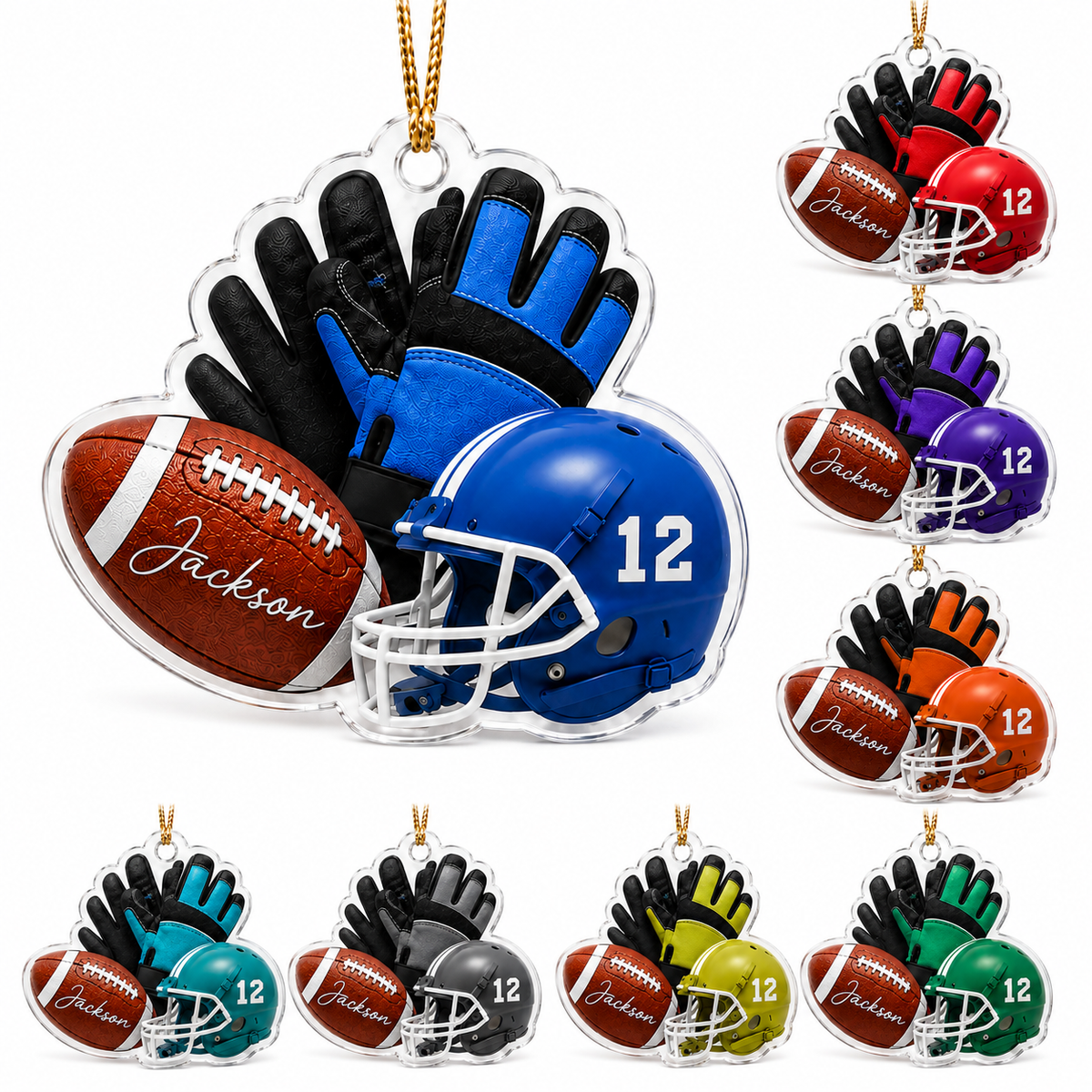 American Football Custome Name Acrylic Style 5
