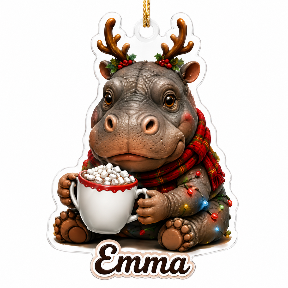 Christmas Animal Hippo