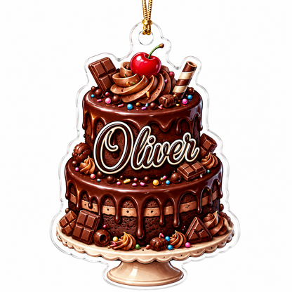 Custom Dessert Chocolate Cake Acrylic