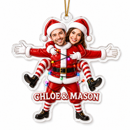 Custom Photo Christmas Santa Couple