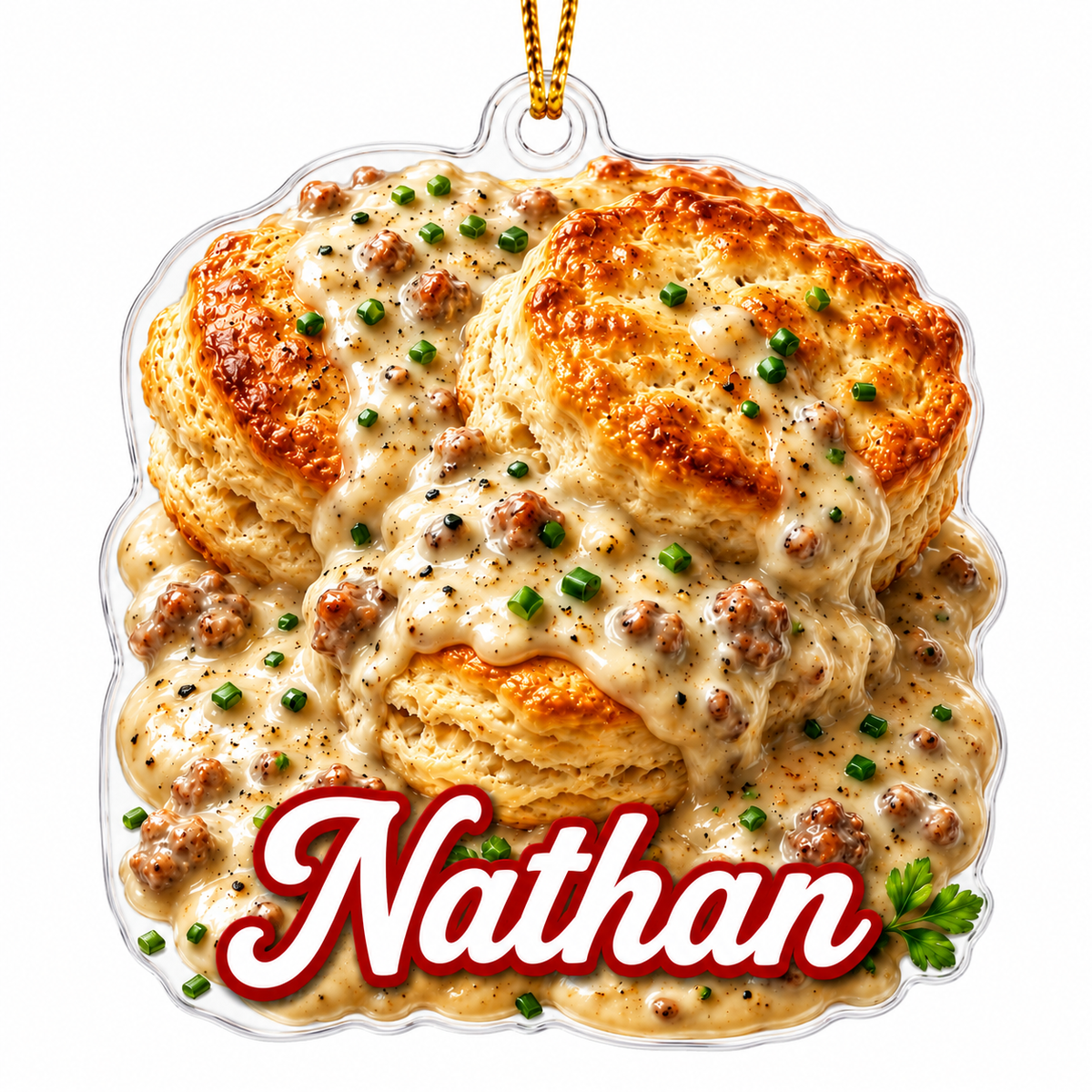 Breakfast Custom Name Biscuits and Gravy Acrylic