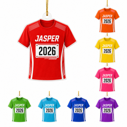 Custom Runner Acrylic - Race Bib Shirt