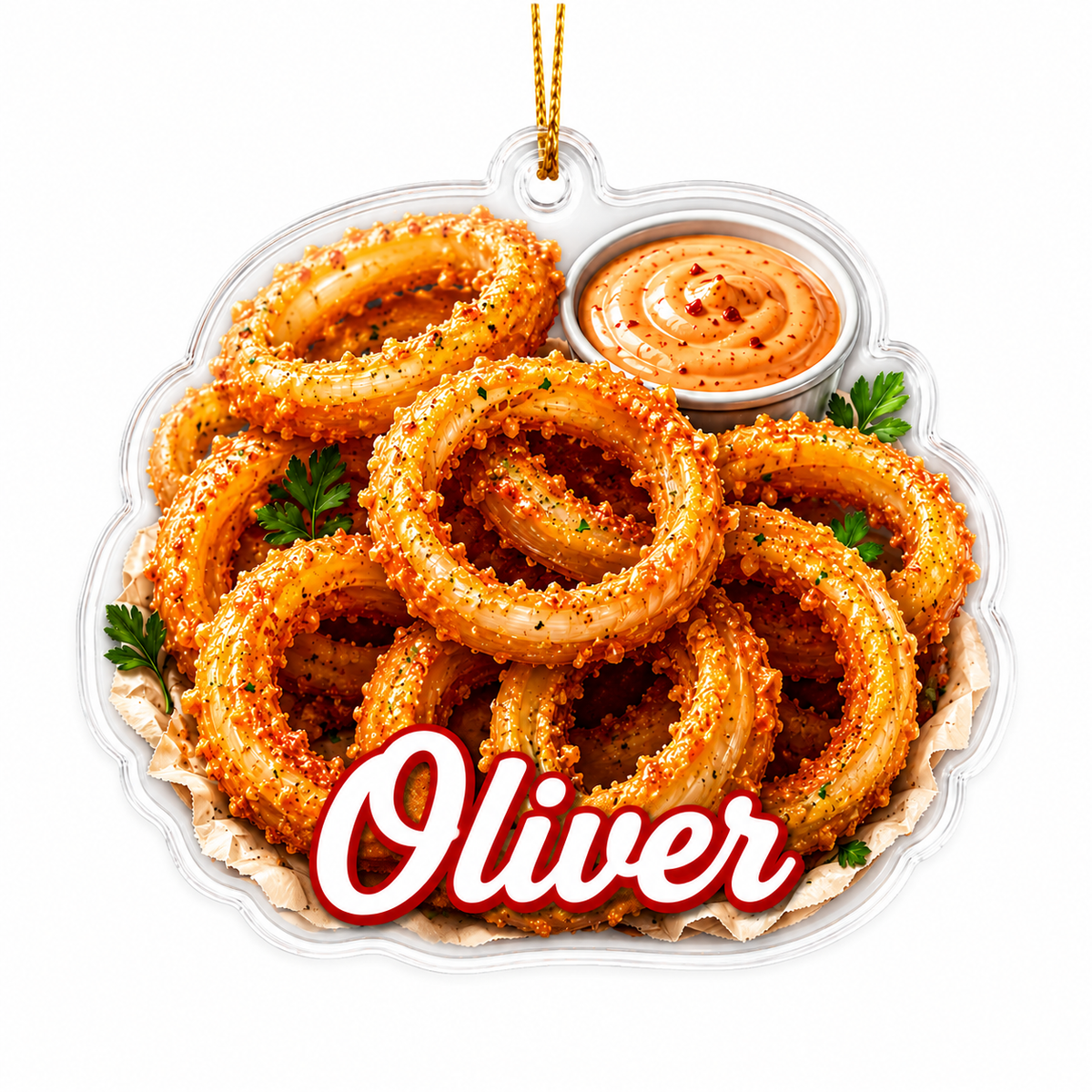 Breakfast Custom Name Onion Rings Acrylic