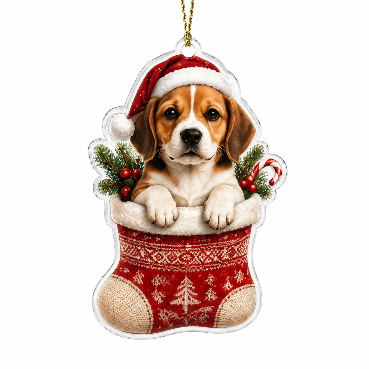 Dog Christmas Socks Beagle