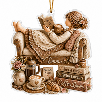 Personalized Just A Girl Hobby Coffee Lover