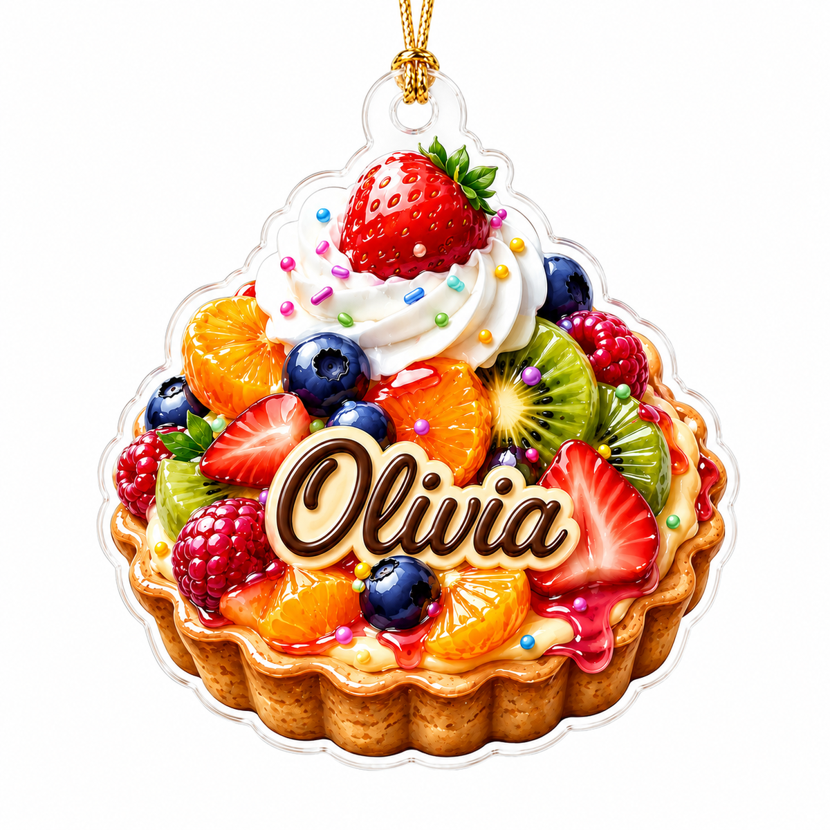 Custom Dessert Fruit Tart Acrylic