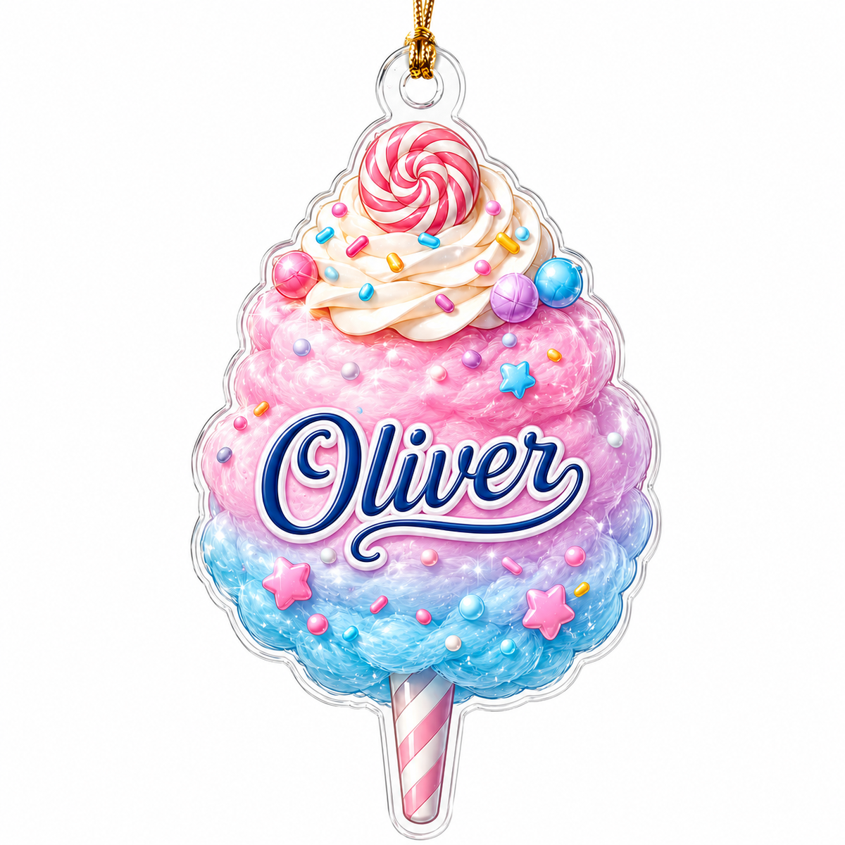 Custom Dessert Cotton Candy Acrylic