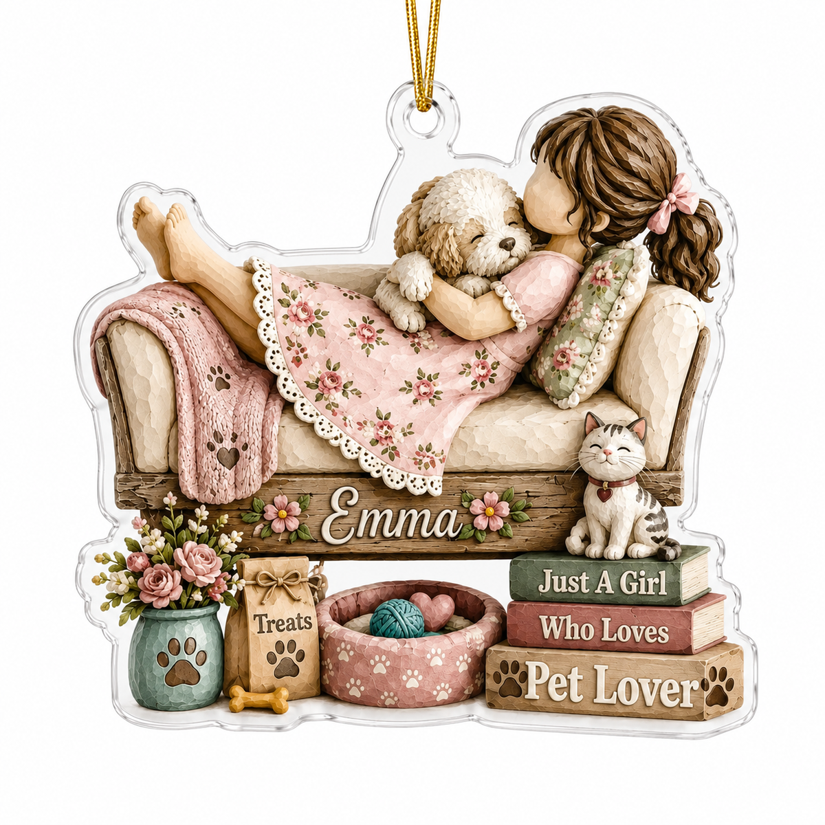 Personalized Just A Girl Hobby Pet Lover