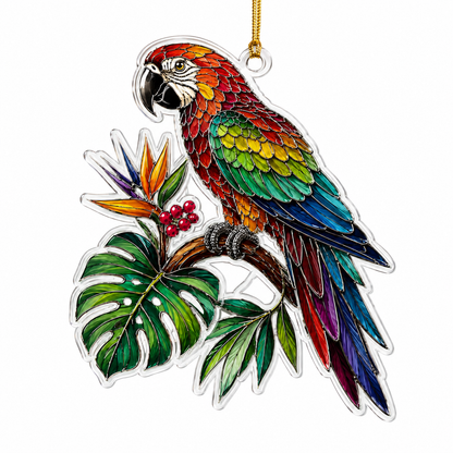 Bird With Flower Parrot