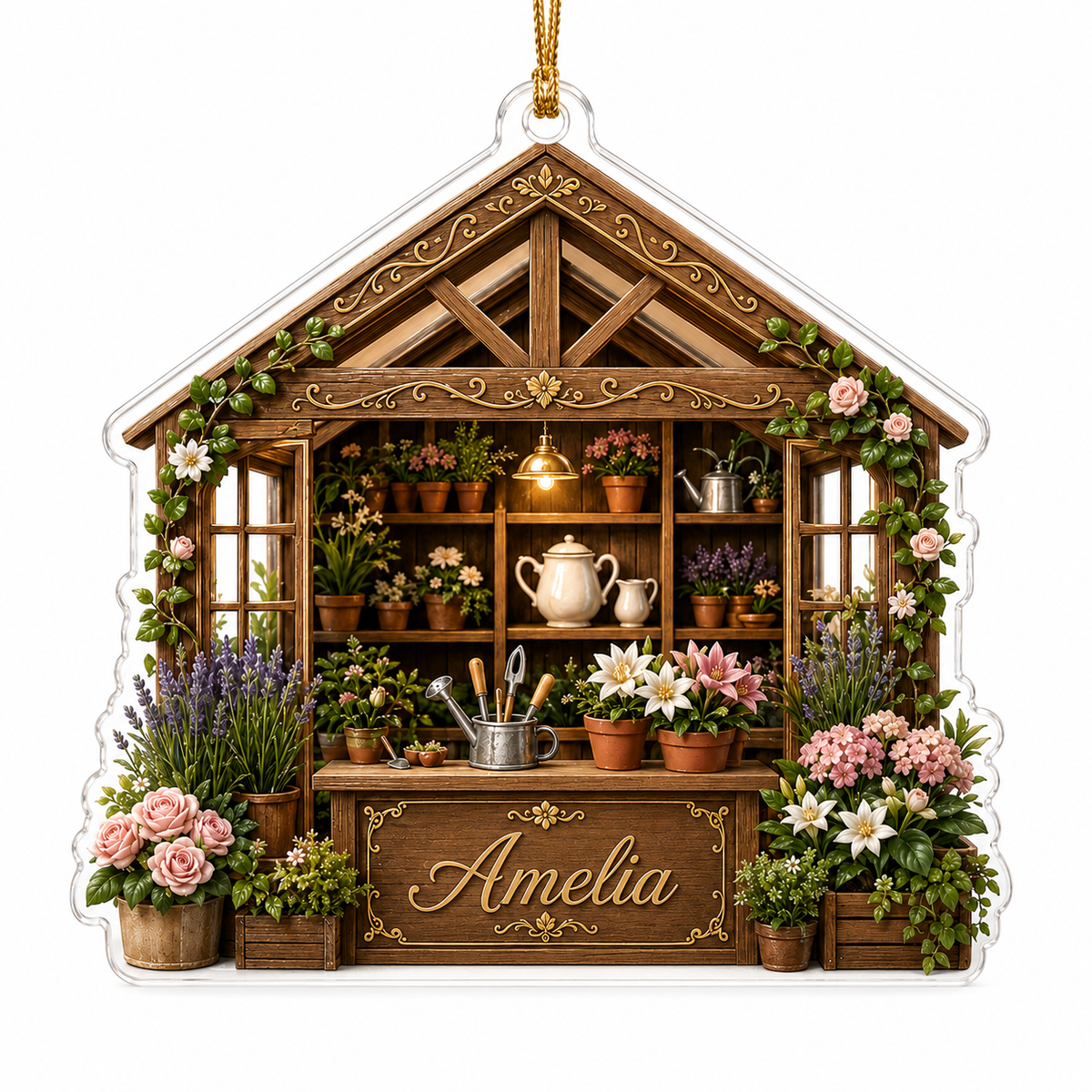 Custom Gardening Flower Shop Acrylic