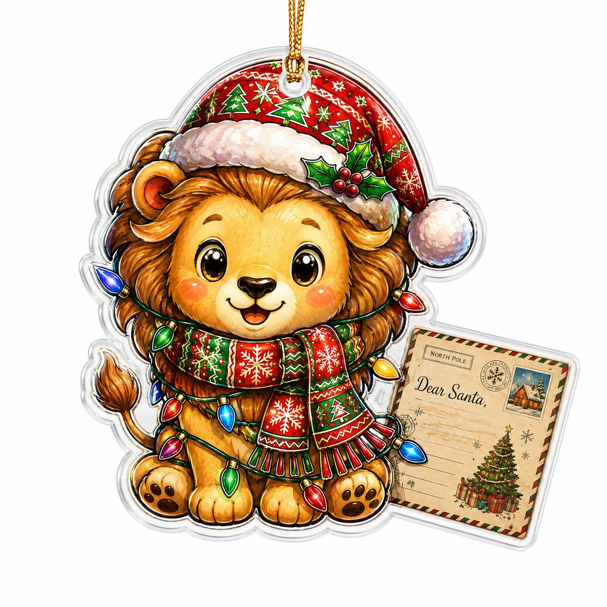 Animal With Christmas Led Lion