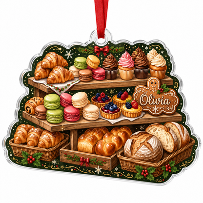 Personalized Kitchen Utensils Acrylic Cake Stand