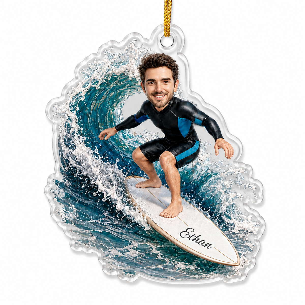 Surfing Personalize Acrylic Boy