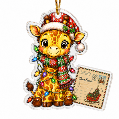 Animal With Christmas Led Giraffe