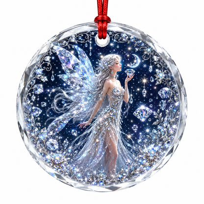Fairy Glass Ornament Diamond Fairy