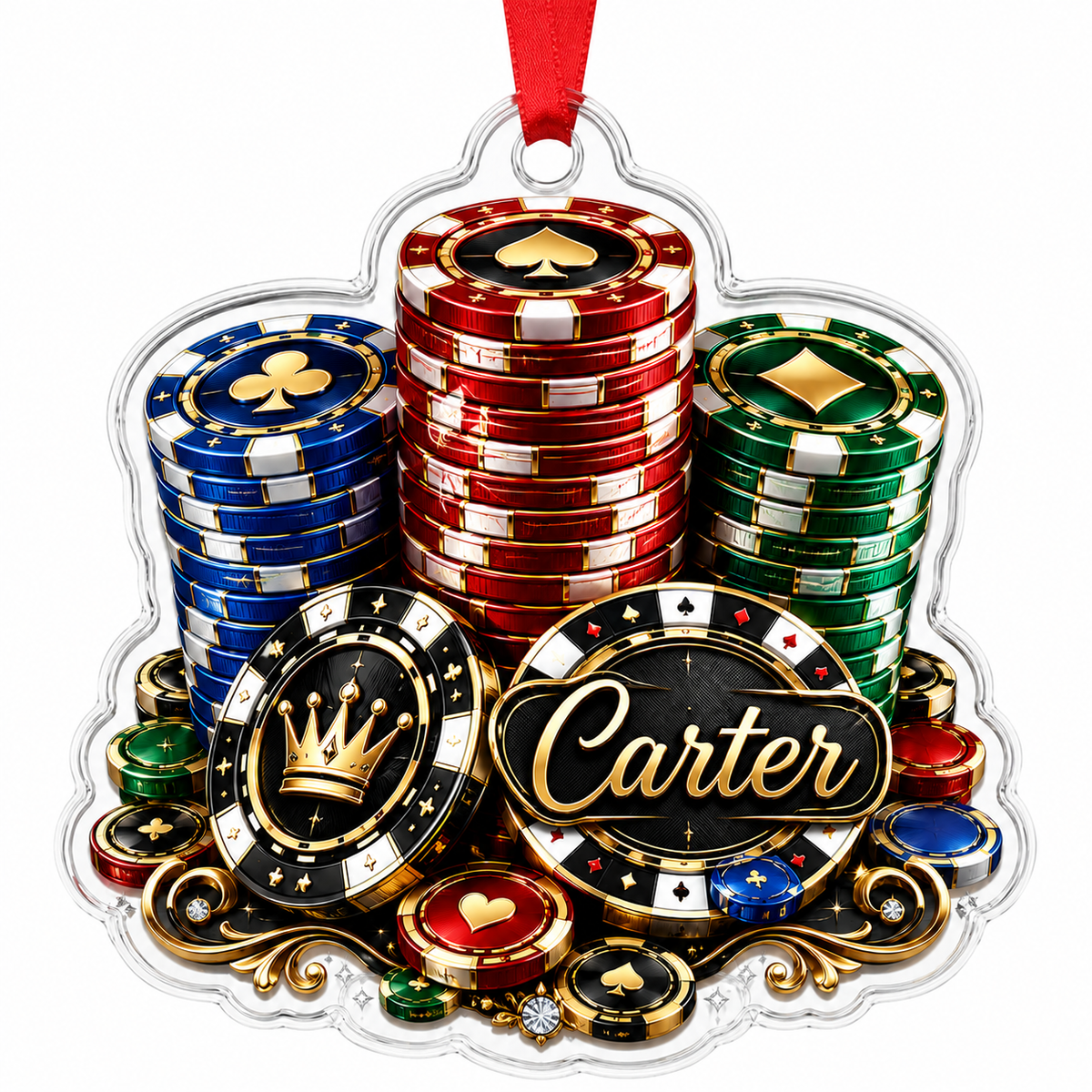 Pocker Custome Name Acrylic Diversity