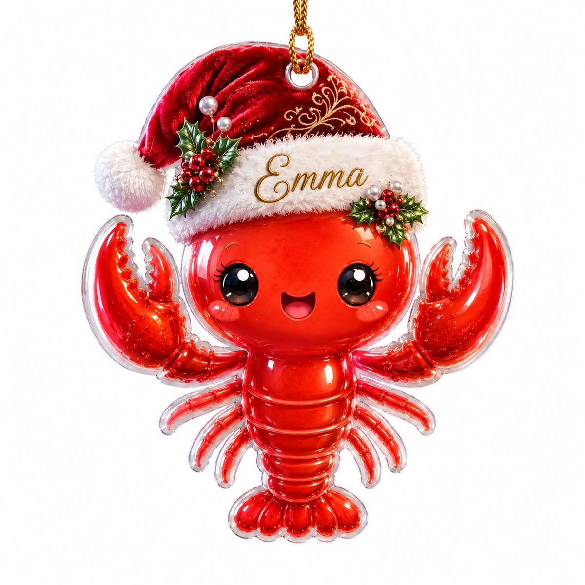 Animal With Santa Hat Lobster
