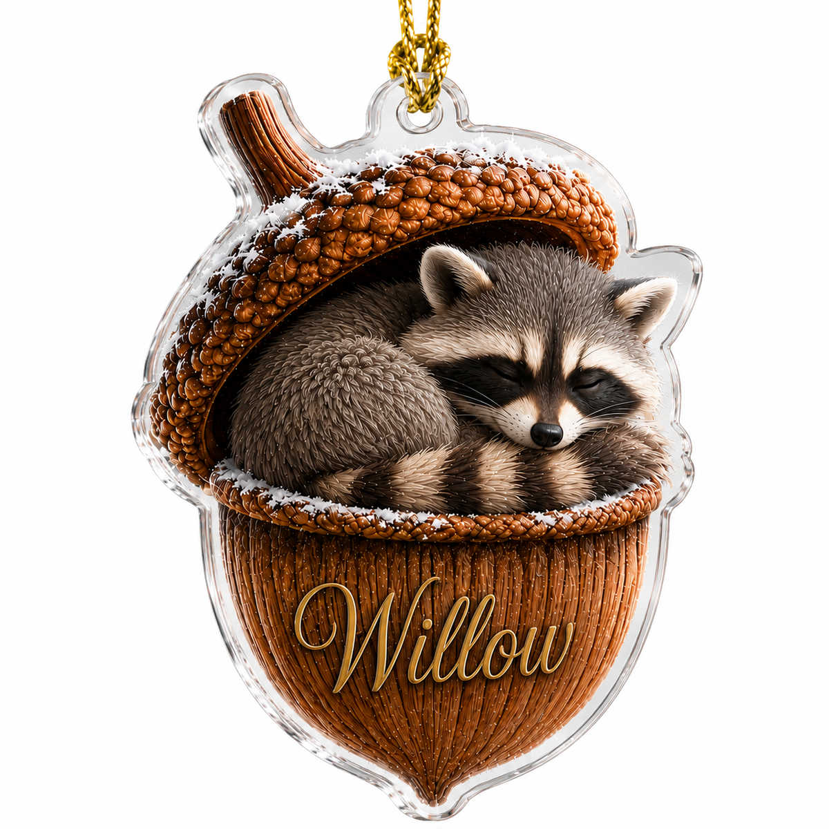 Animal Tree Decor Acrylic Raccoon
