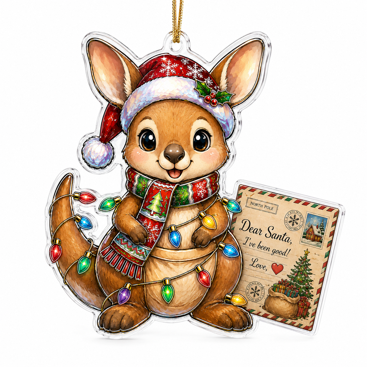 Animal With Christmas Led Kangaroo