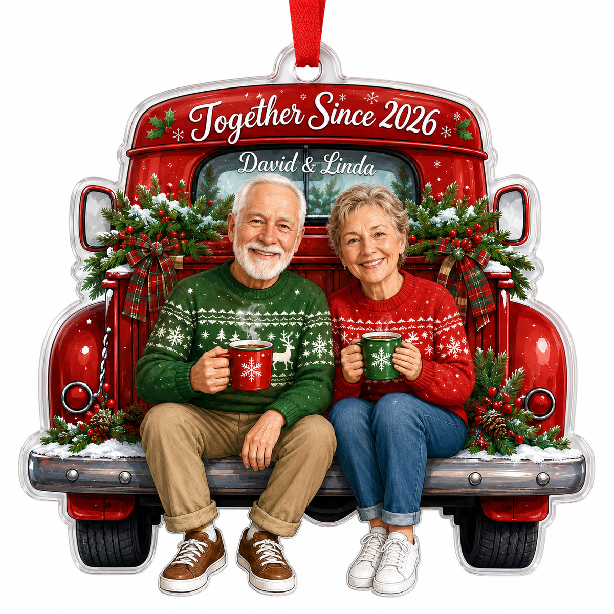 Family Memory Xmas Car