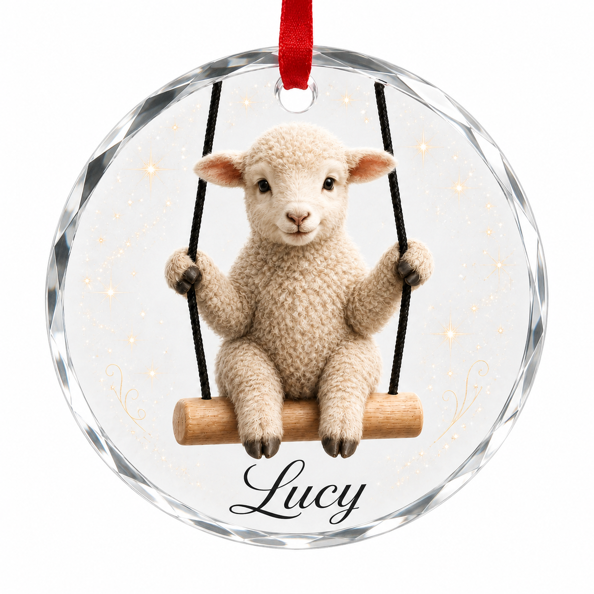 Animal Glass Ornament Sheep
