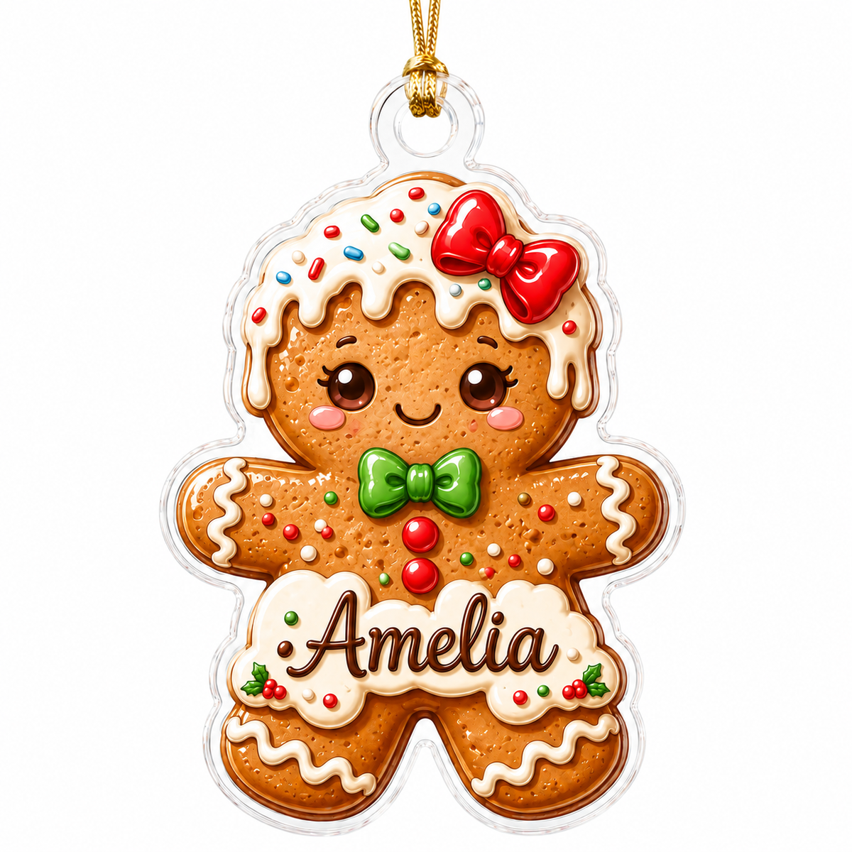 Custom Dessert Gingerbread Cookie Acrylic