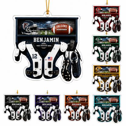 American Football Custome Name Acrylic Style 16