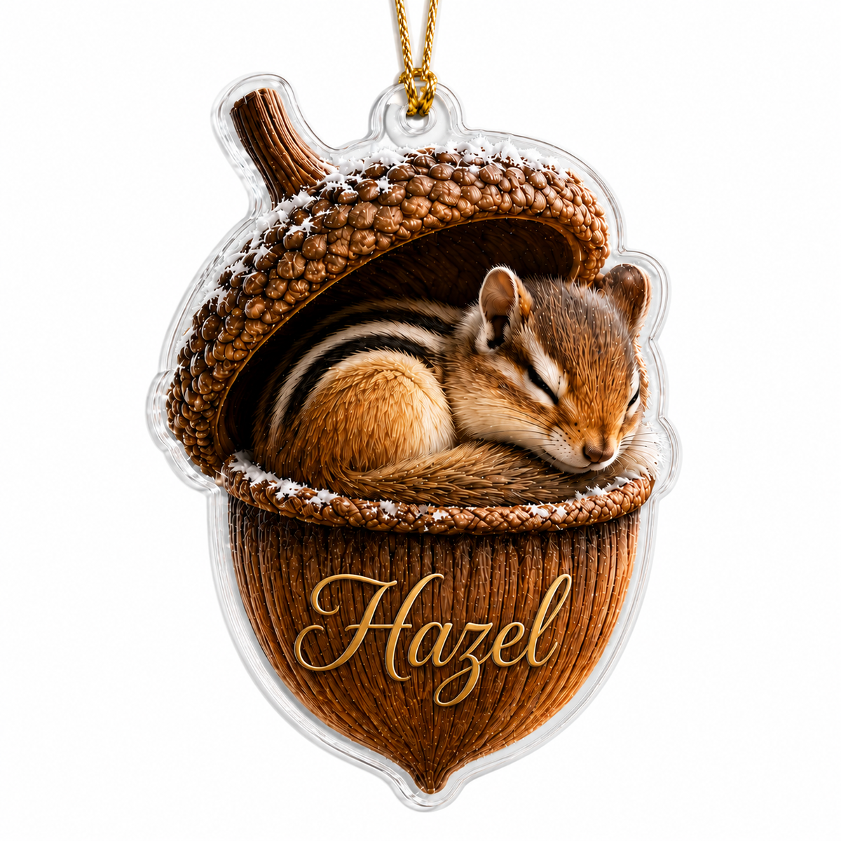 Animal Tree Decor Acrylic Chip Munk