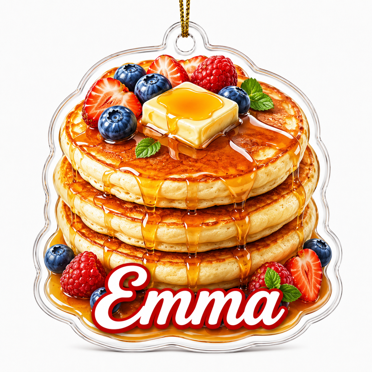 Breakfast Custom Name Classic Pancakes Acrylic