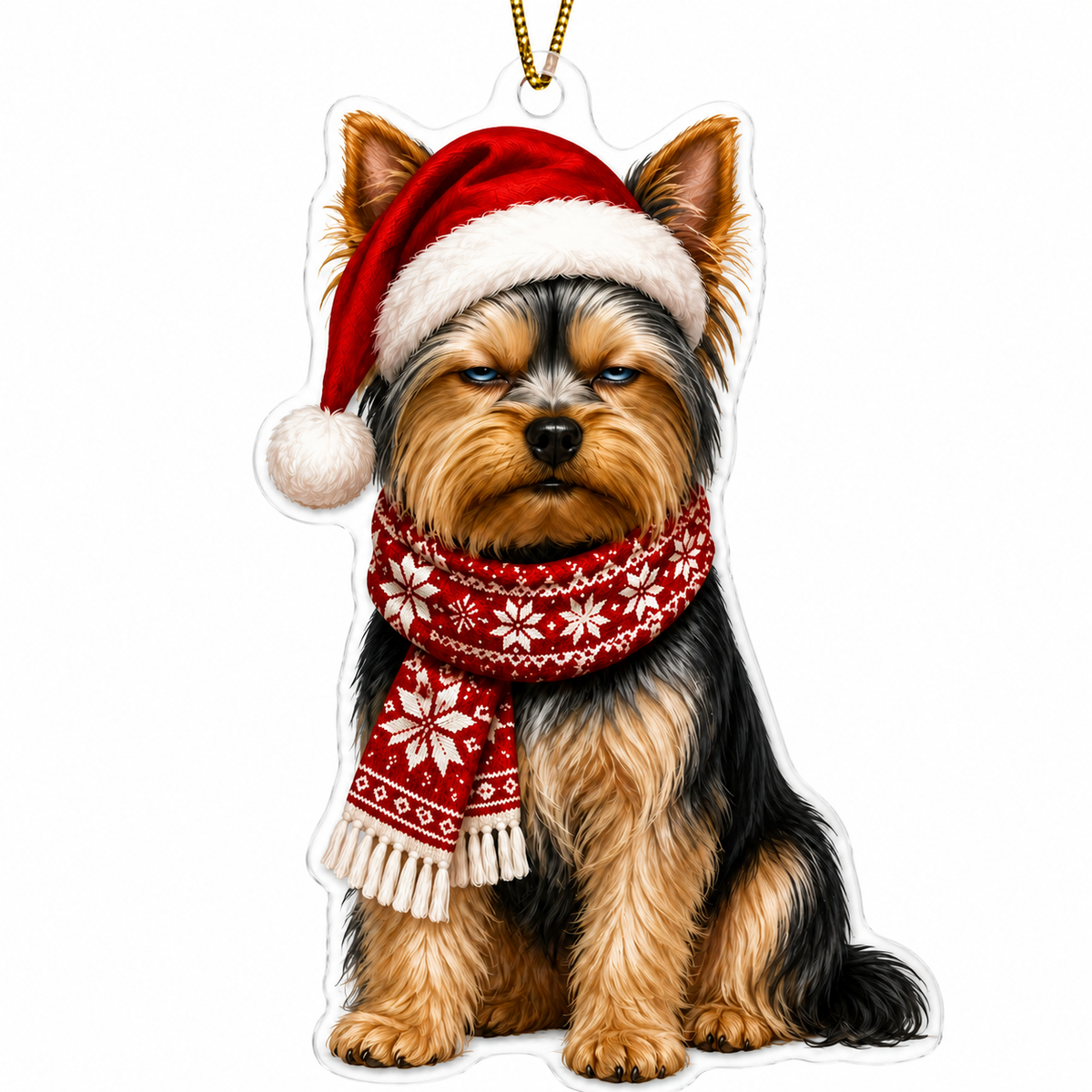 Dog Funny Christmas Yorkshire Terrier