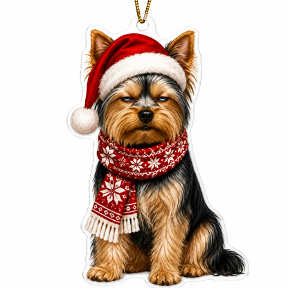 Dog Funny Christmas Yorkshire Terrier