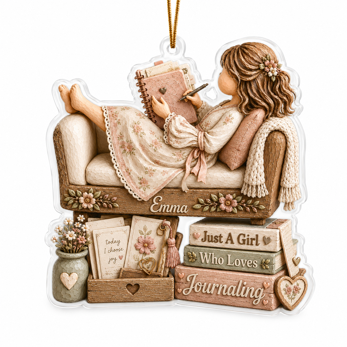 Personalized Just A Girl Hobby Journaling