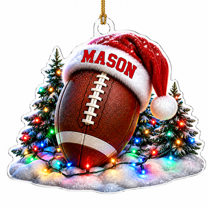 Custom Sports Christmas Acrylic - American Football