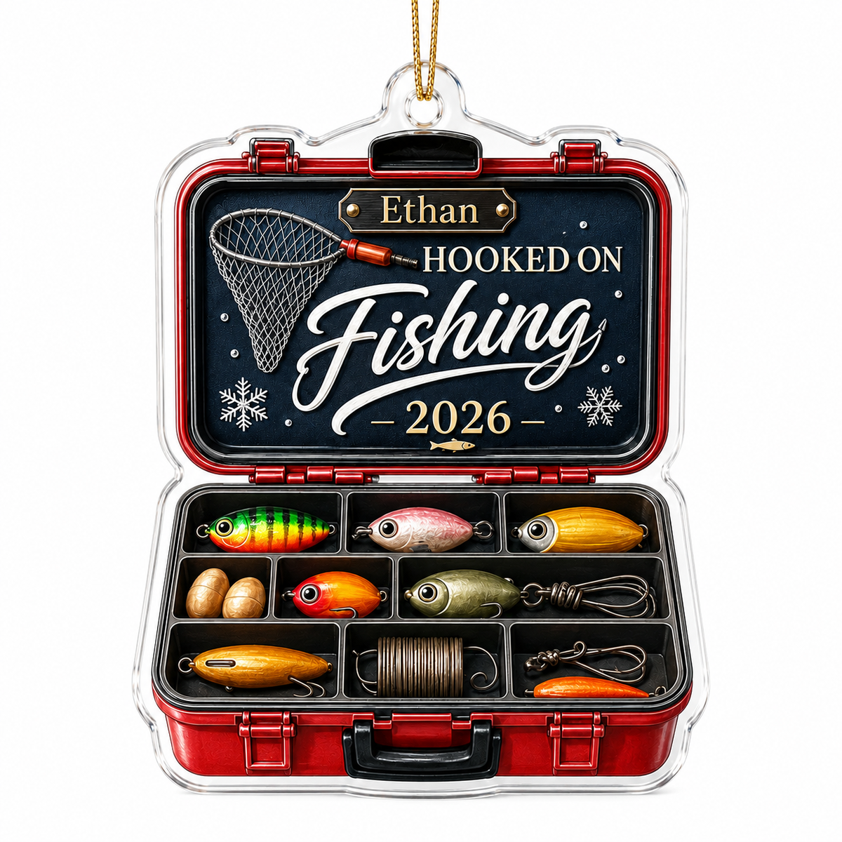 Personalized Fishing Tackle Box Acrylic