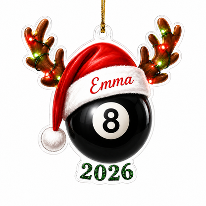 Christmas Sports 2026 Billiards Pool Acrylic