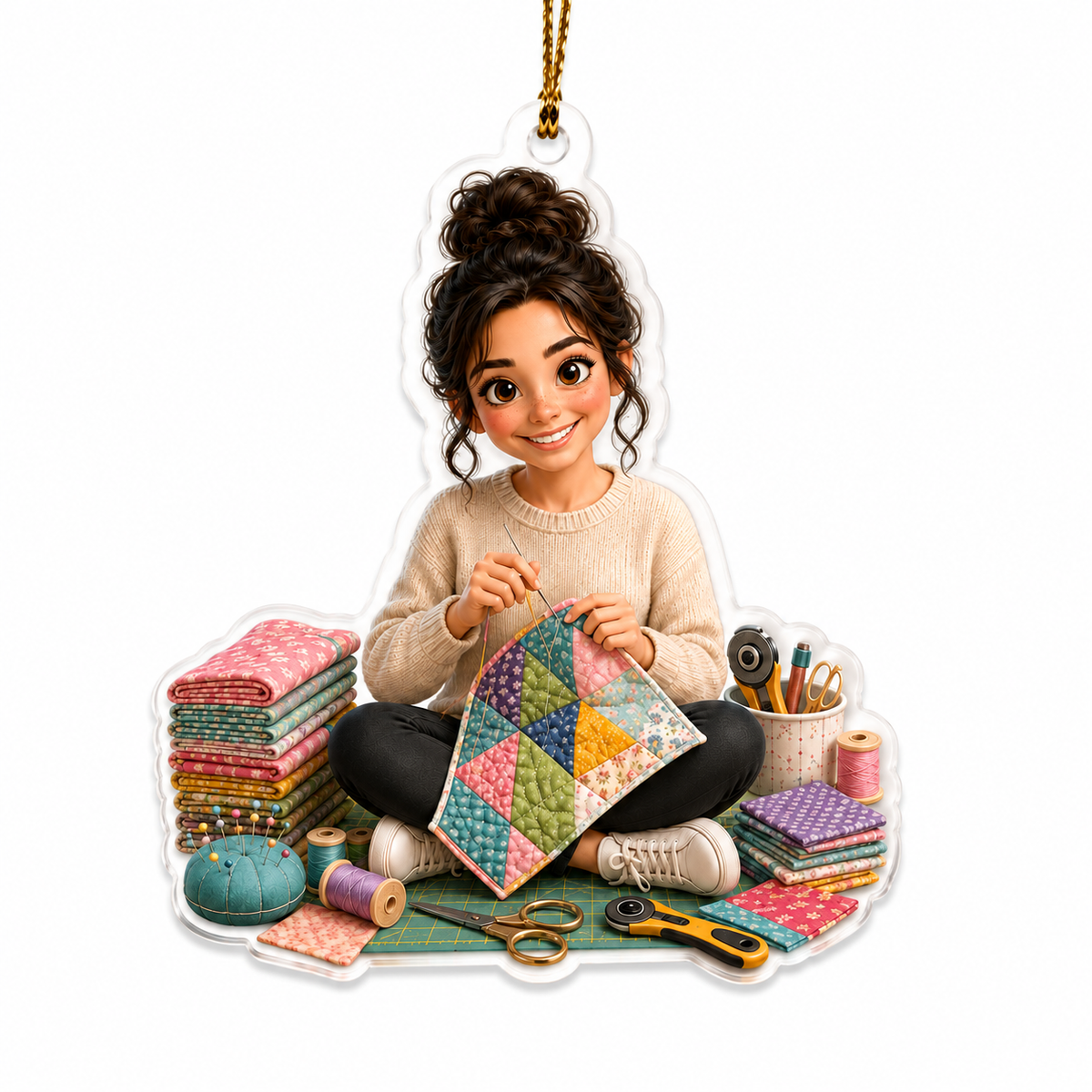 Custom Photo Hobbies Acrylic - Quilting