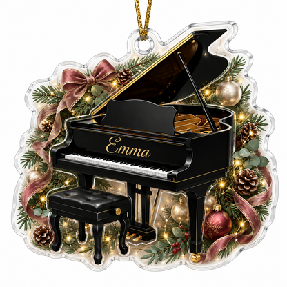 Piano Custome Name Acrylic Style 9