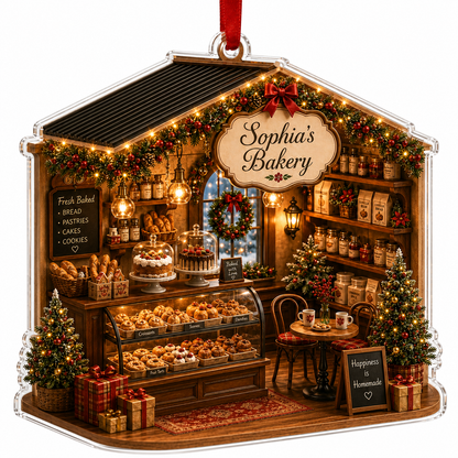 Personalized Kitchen Utensils Acrylic Christmas Bakery